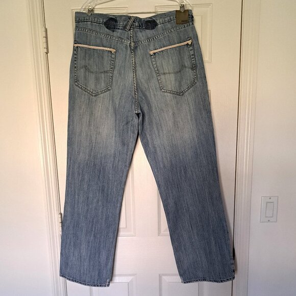 Paco Straight Leg Distressed Jeans Vintage 36 X 32 - Picture 2 of 12